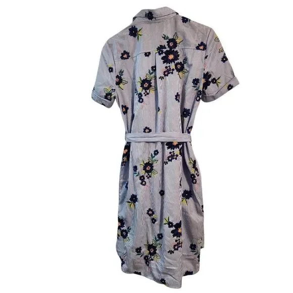 Floral Embroidered Shirt Dress - Picture 3 of 8